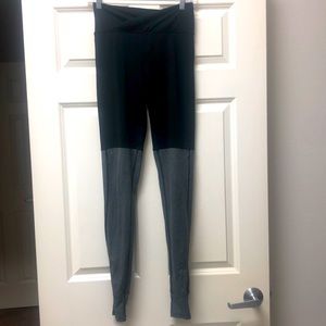 Champion black/grey stirrup leggings - small